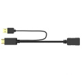HDMI Male to DisplayPort Cable with w/USB Power Converter 4K@30Hz